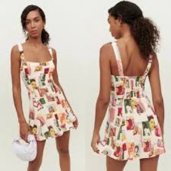 Reformation Comic Print Mini Dress - Multicolor - Picture 2 of 8